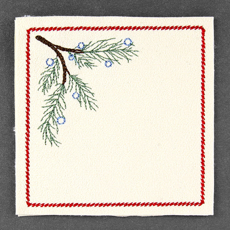 Christmas Coaster - Juniper (In-the-Hoop)