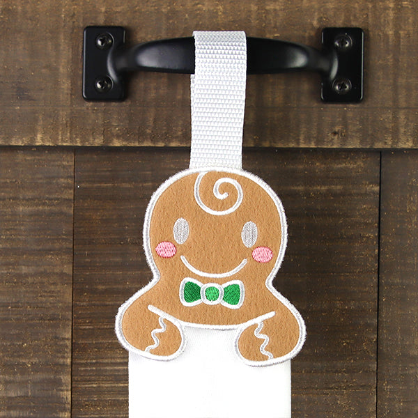 Christmas Gingerbread Towel Topper (In-the-Hoop)