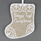 Baby's First Christmas Ornament (In-the-Hoop)
