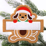 Dog Gingerbread Ornament (In-the-Hoop)