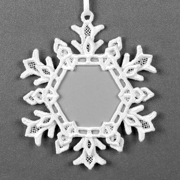 Snowflake Frame Ornament (Lace)