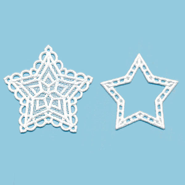 Star Frame Ornament (Lace)