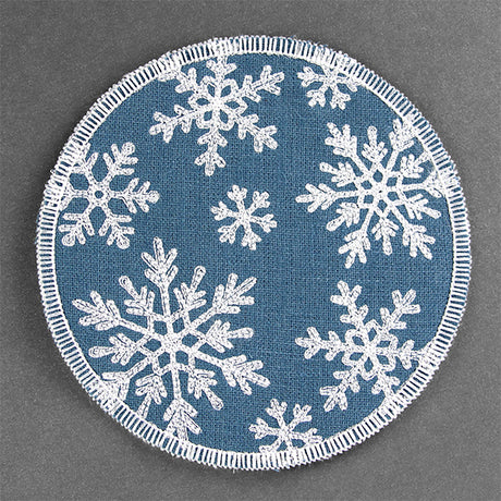 Winter Flurries Coaster (In-the-Hoop)
