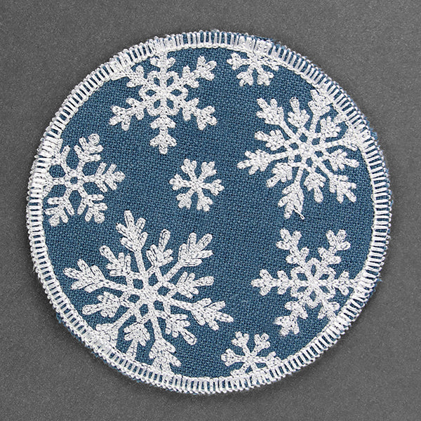Winter Flurries Coaster (In-the-Hoop)