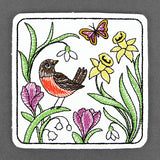 Radiant Robin Coaster (In-the-Hoop)