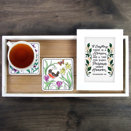 Happy Hummingbird Coaster (In-the-Hoop)