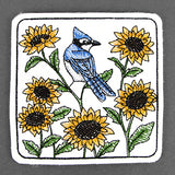 Beautiful Blue Jay Coaster (In-the-Hoop)
