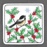 Cheerful Chickadee Coaster (In-the-Hoop)