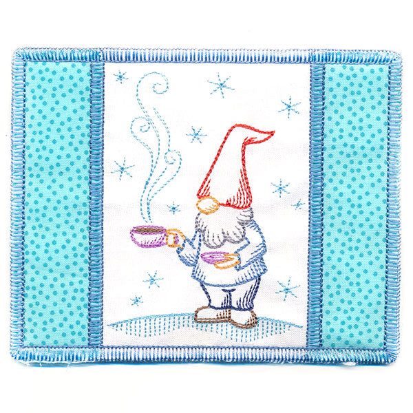 Gnome Mug Rug (In-the-Hoop)