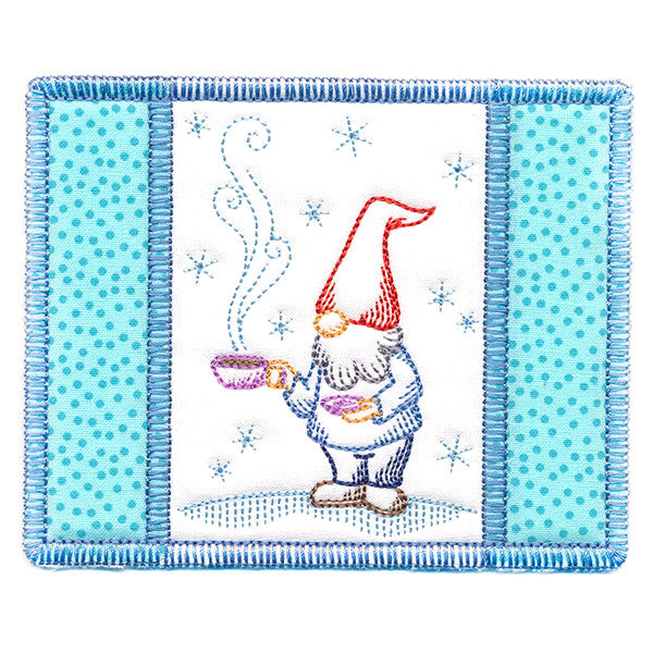 Gnome Mug Rug (In-the-Hoop)