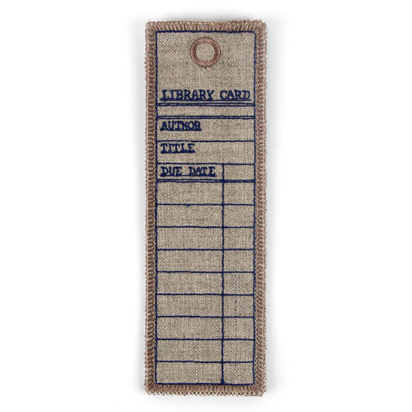 Library Card Bookmark (In-the-Hoop)