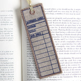 Library Card Bookmark (In-the-Hoop)