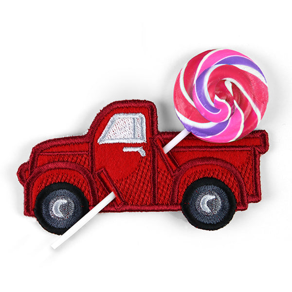 Retro Truck Lollipop Holder (In-the-Hoop)