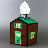 Cozy Cabin Tissue Box (In-the-Hoop)