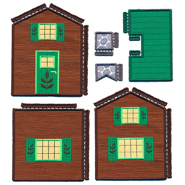 Cozy Cabin Tissue Box (In-the-Hoop)