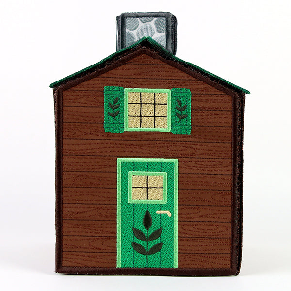 Cozy Cabin Tissue Box (In-the-Hoop)