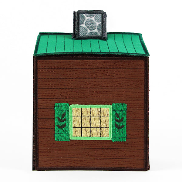 Cozy Cabin Tissue Box (In-the-Hoop)