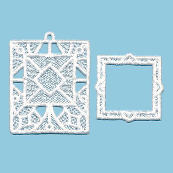 Sweet Moments Vintage Frame Ornament (Lace)