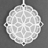 Sweet Moments Oval Frame Ornament (Lace)