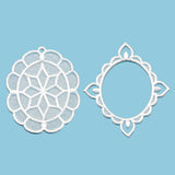 Sweet Moments Oval Frame Ornament (Lace)