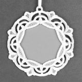 Sweet Moments Circle Frame Ornament (Lace)