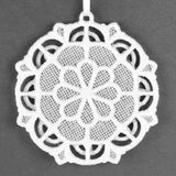Sweet Moments Circle Frame Ornament (Lace)