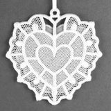 Sweet Moments Heart Frame Ornament (Lace)