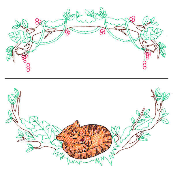 Sleepy Tiger Wreath (Split)