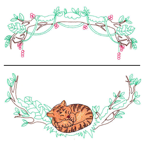 Sleepy Tiger Wreath (Split)