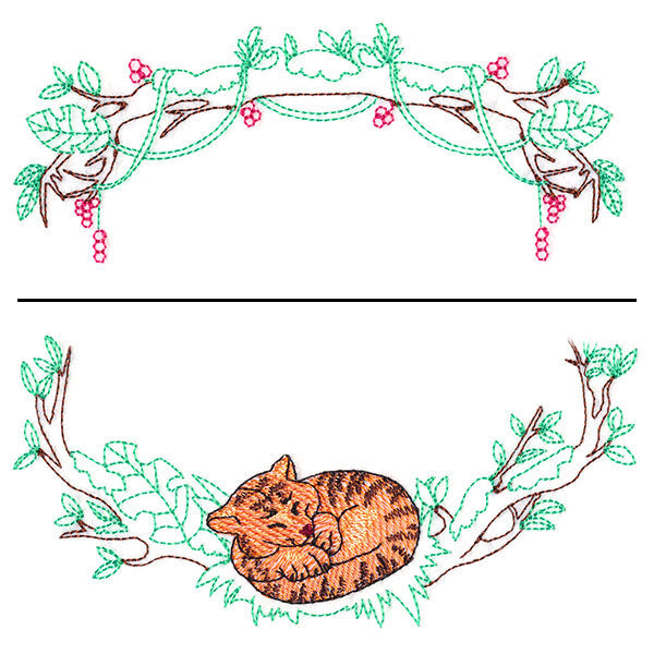 Sleepy Tiger Wreath (Split)