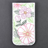 Blossoming Beauties Glasses Case (In-the-Hoop)