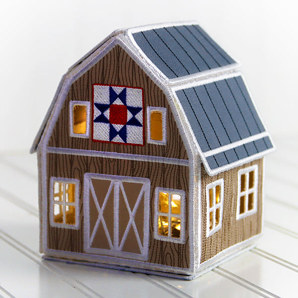 Classic Barn in 3D (In-the-Hoop)