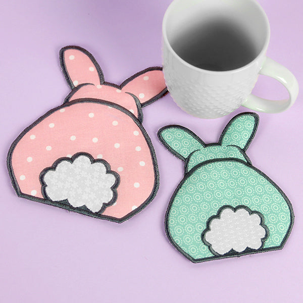 Rearview Bunny Trivet (In-the-Hoop)
