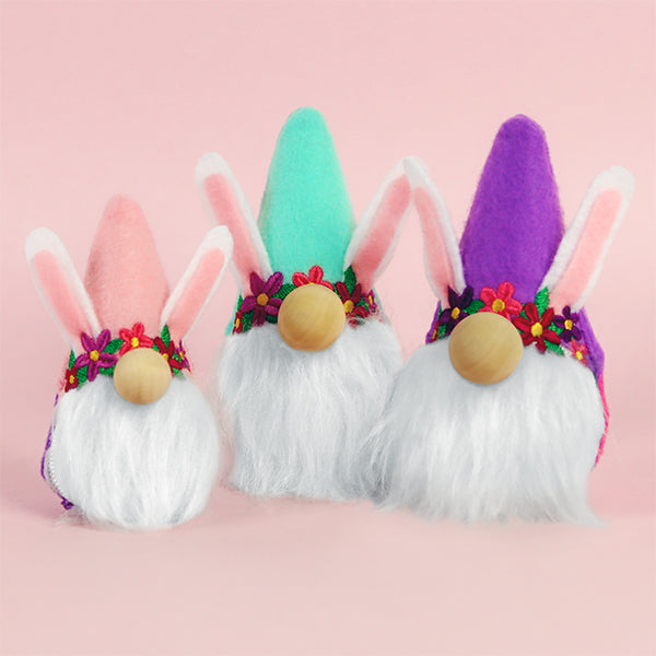 Easter Bunny Gnome Plushie (In-the-Hoop)