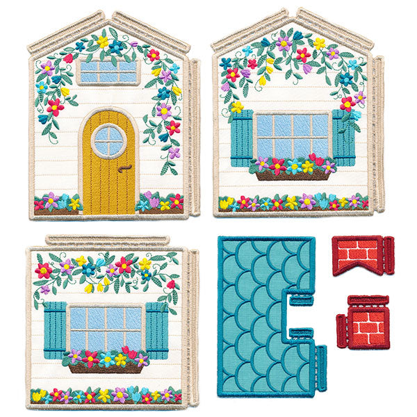 Cozy Cottage Tissue Box (In-the-Hoop)