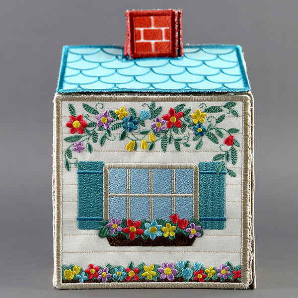 Cozy Cottage Tissue Box (In-the-Hoop)