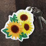 Sunflower Bouquet Keychain (In-the-Hoop)
