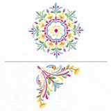 Folk Mandala Pillow Pair