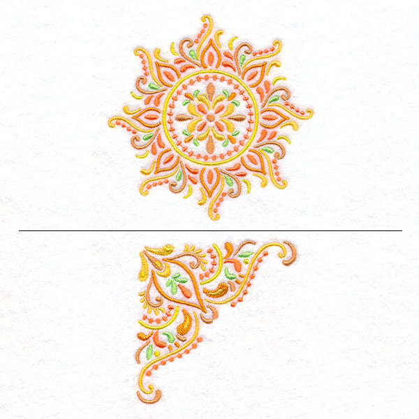 Sunburst Pillow Pair