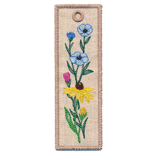Summer Flowers Bookmark (In-the-Hoop)
