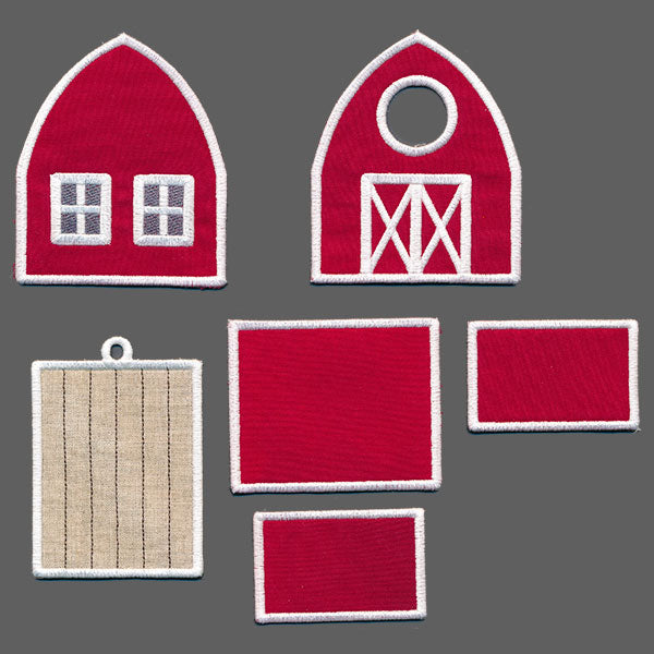 Charming Birdhouse Barn in 3D (In-the-Hoop)