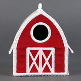 Charming Birdhouse Barn in 3D (In-the-Hoop)