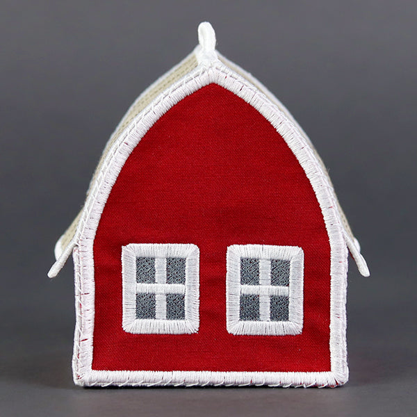 Charming Birdhouse Barn in 3D (In-the-Hoop)