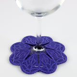 Summer Petals Wine Glass Coaster (Lace)
