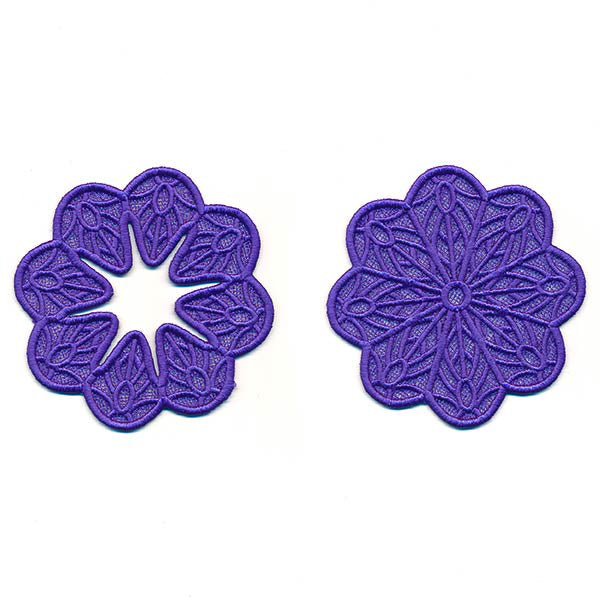 Summer Petals Wine Glass Coaster (Lace)