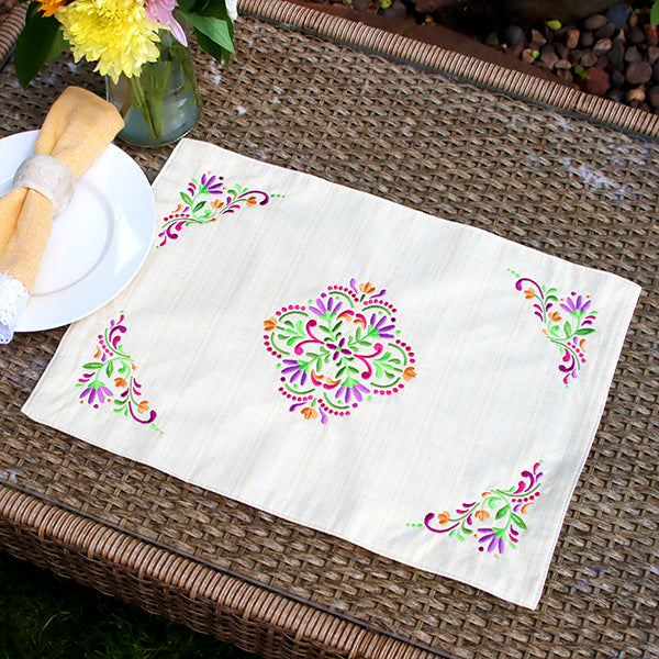 Summer Mandala Pillow Pair