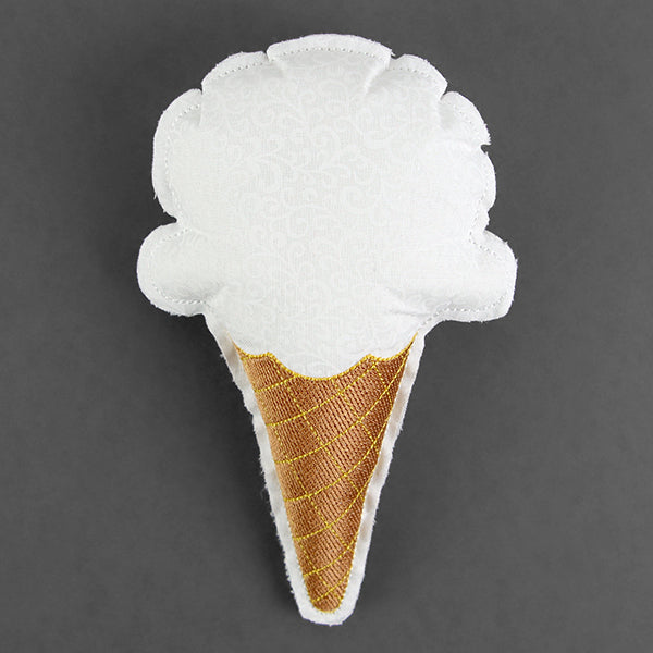 Summer Sweets - Ice Cream Cone Stuffie (In-the-Hoop)
