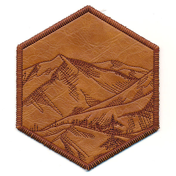 Hexagon Nature Coaster 1 (In-the-Hoop)