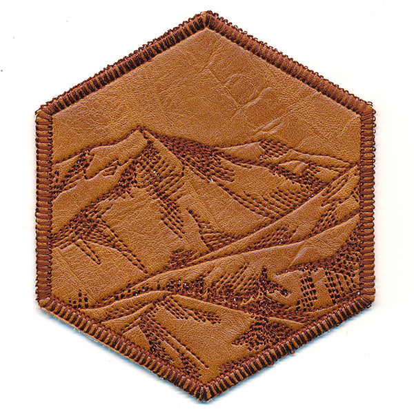 Hexagon Nature Coaster 1 (In-the-Hoop)