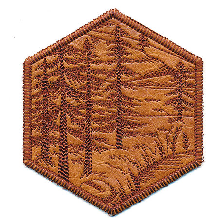 Hexagon Nature Coaster 4 (In-the-Hoop)